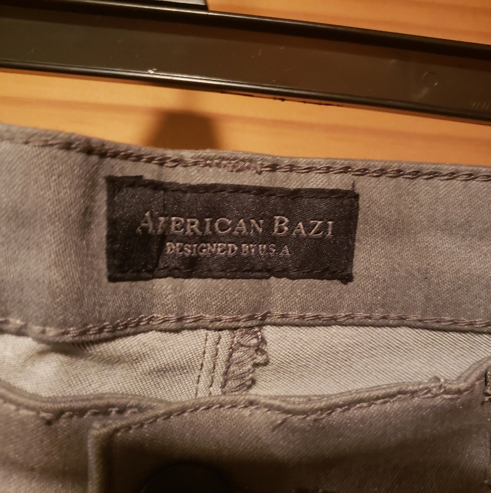 American Bazi Grey Skinny Pants - Juniors 2XL - Picture 4 of 5